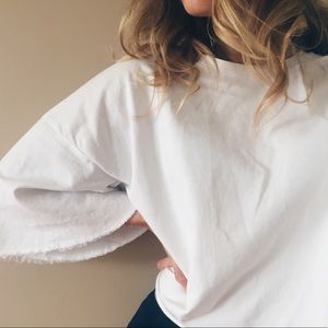 H&M cropped loosely fitted shirt